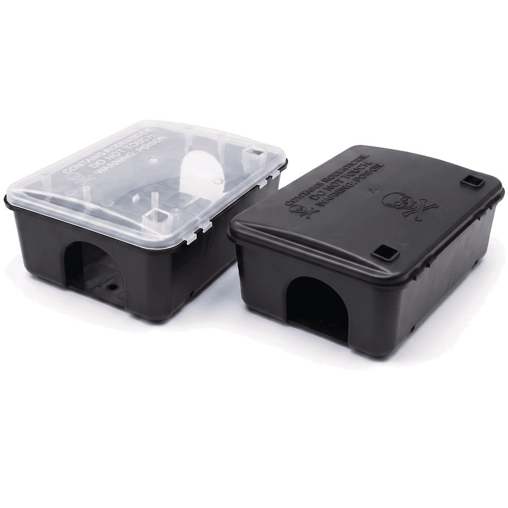 Transparent Cover Bait Station for Rodent Control (Without Doors)