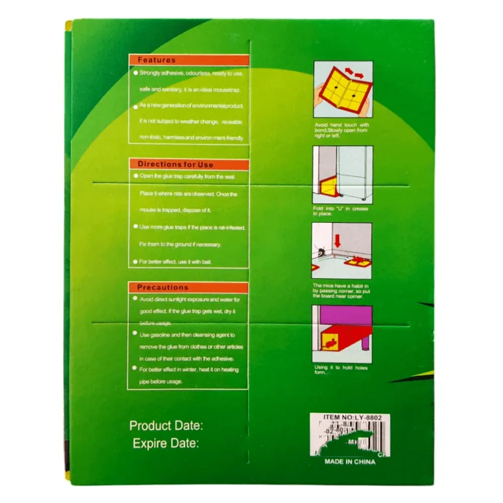 كتاب لاصق للفئران والقوارض Cheila Mouse & Rat Glue حجم كبير