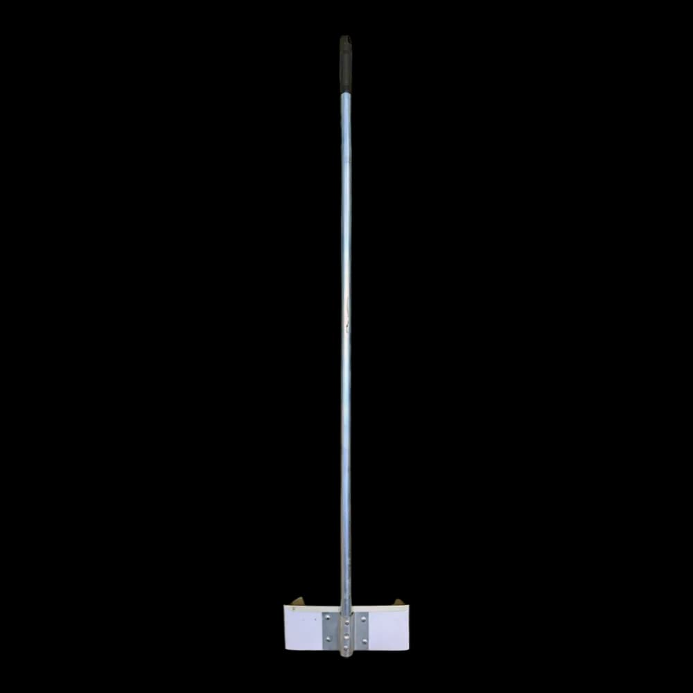 جاروف معدني بالكامل - ذراع طويل ( Heavy Duty ) - ذراع معدني 1.2 متر - كف مقاس 25 * 25 سم