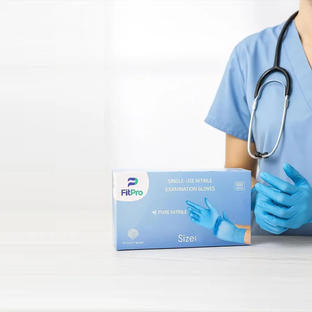 جوانتي فيت برو 100% Nitrile - حماية فائقة وراحة مثالية