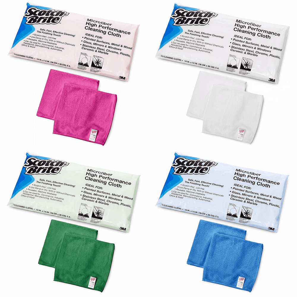فوطة ميكروفايبر Scotch-Brite™ عالية الاداء من 3M ـ 36*36 سم (عبوة قطعتين)