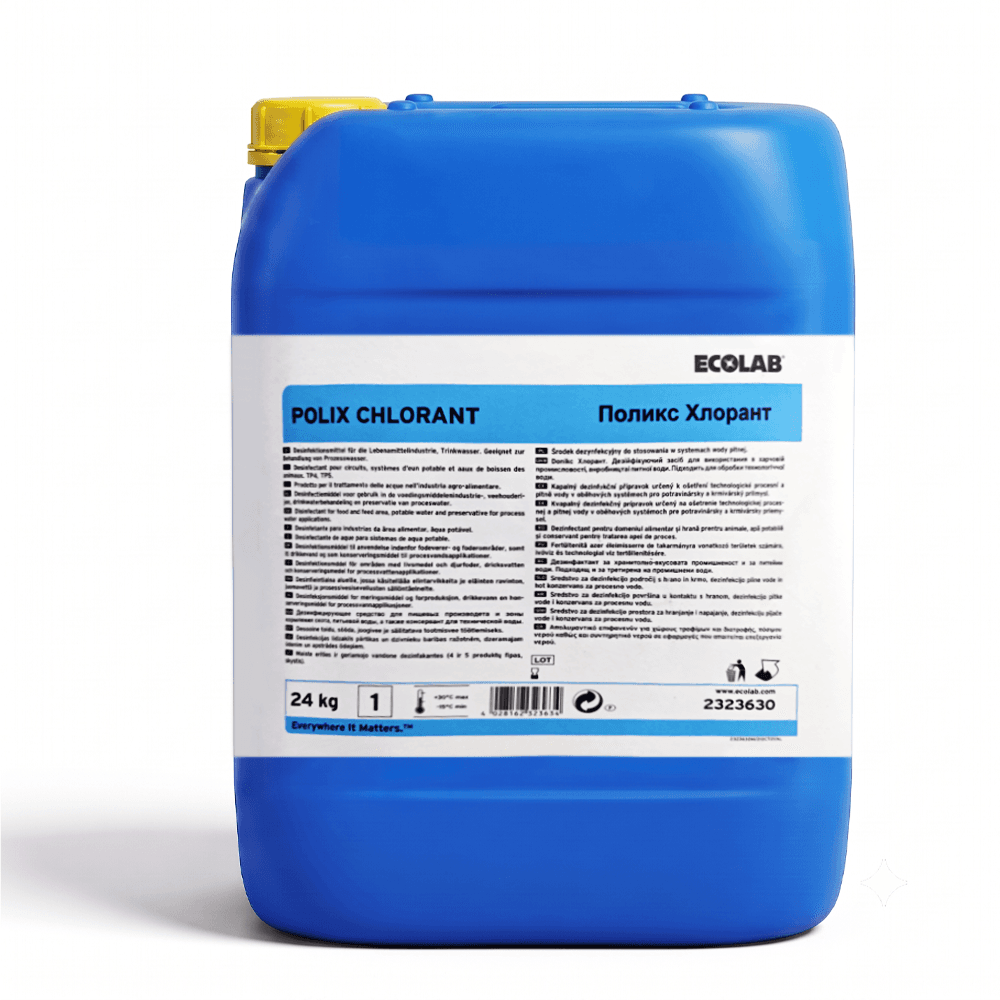 Disinfectant and Preservative for Treated and Drinking Water by Ecolab POLIX CHLORANT – 24 kg