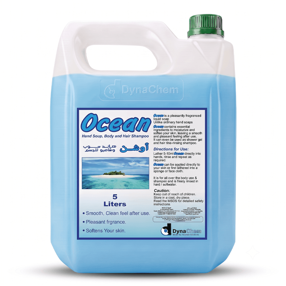 OCEAN 3-in-1 Liquid Hand Soap, Body Wash, and Hair Shampoo — 5 Liters