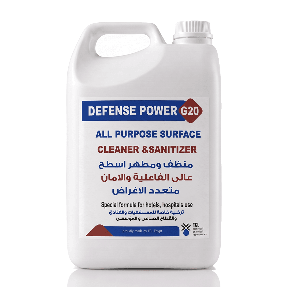 DEFENSE POWER G20 Multi-Purpose Surface Cleaner and Disinfectant – 5 Liters