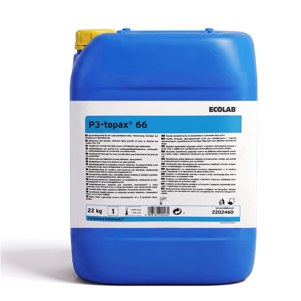 منظف ومطهر قلوي رغوي بالكلور P3-topax 66 من إيكولاب (Ecolab) - 22 كجم