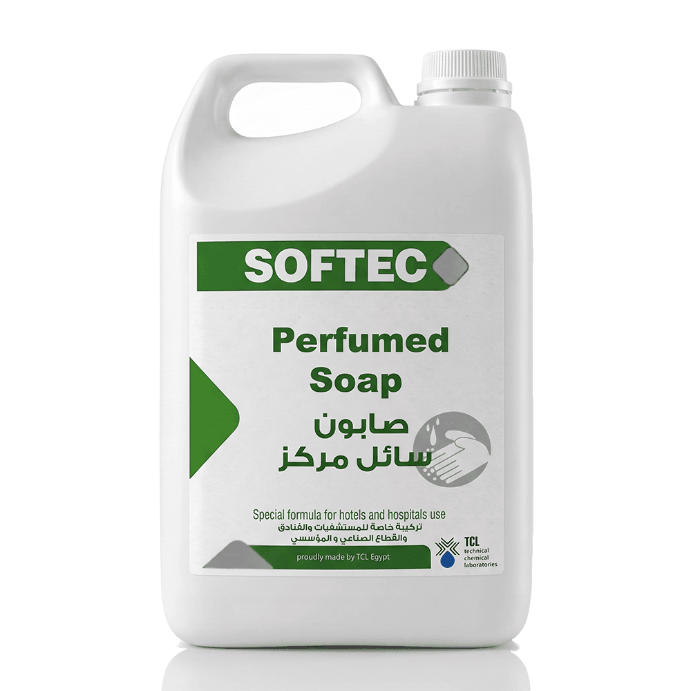 صابون سائل أبيض لؤلؤي مركز ومعطر للأيدي SOFTEC ـ 5 لتر