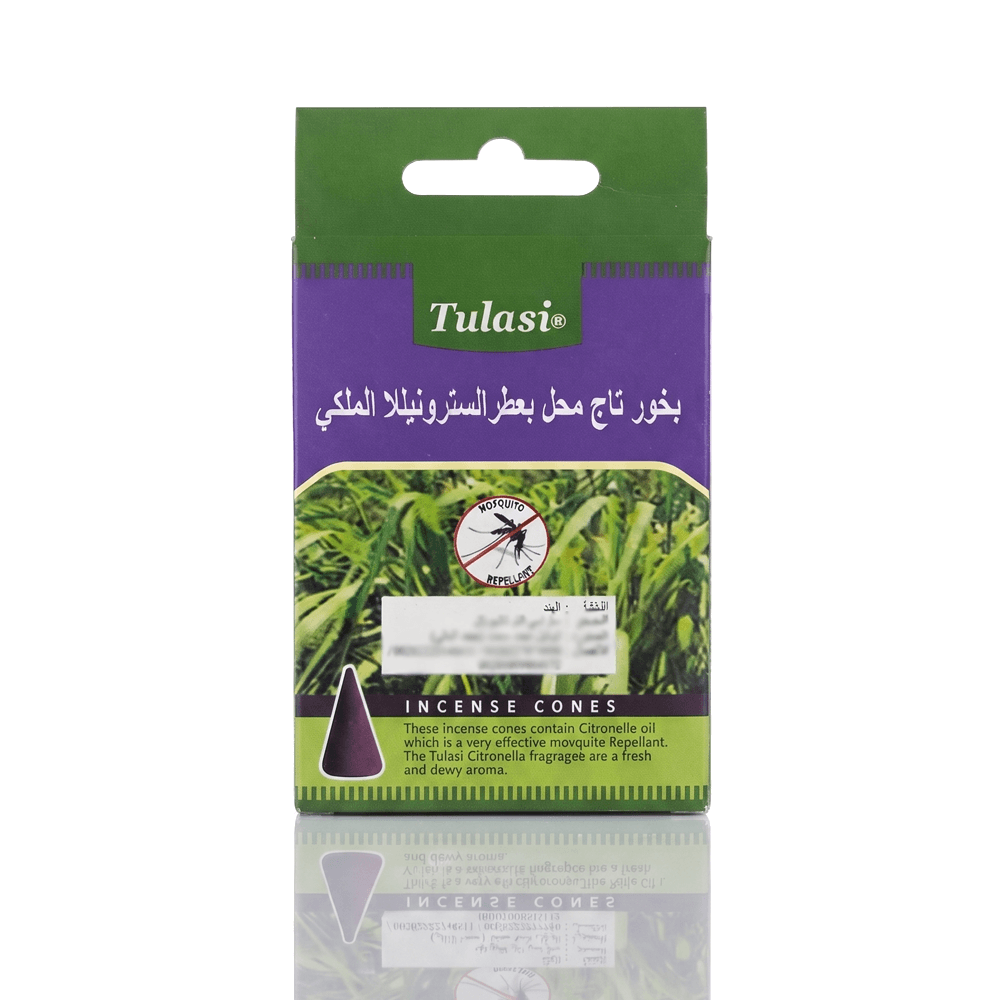 بخور Tulasi تاج محل الهندي طارد للناموس والذباب - 10 قمع