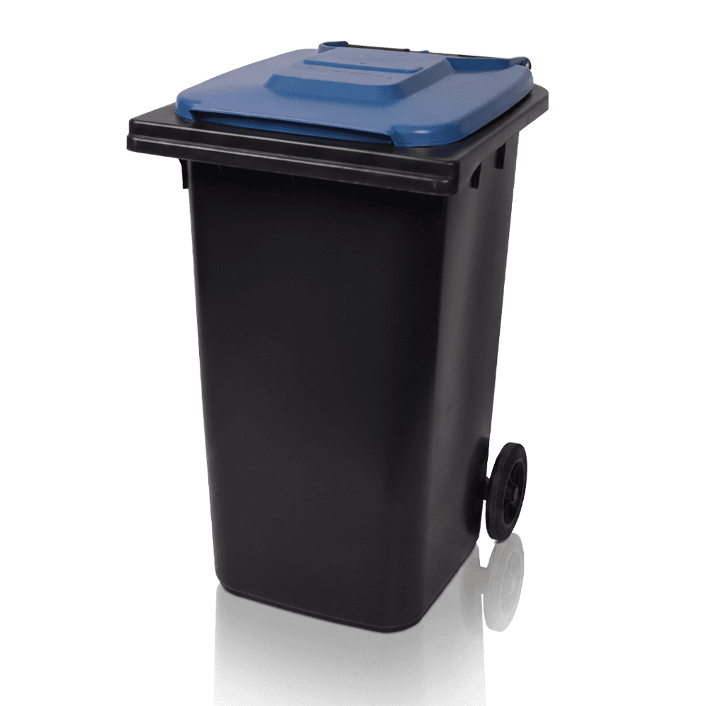 Original El Safeer (Crank) Trash Can 240 Liters (Without Pedal) - Black