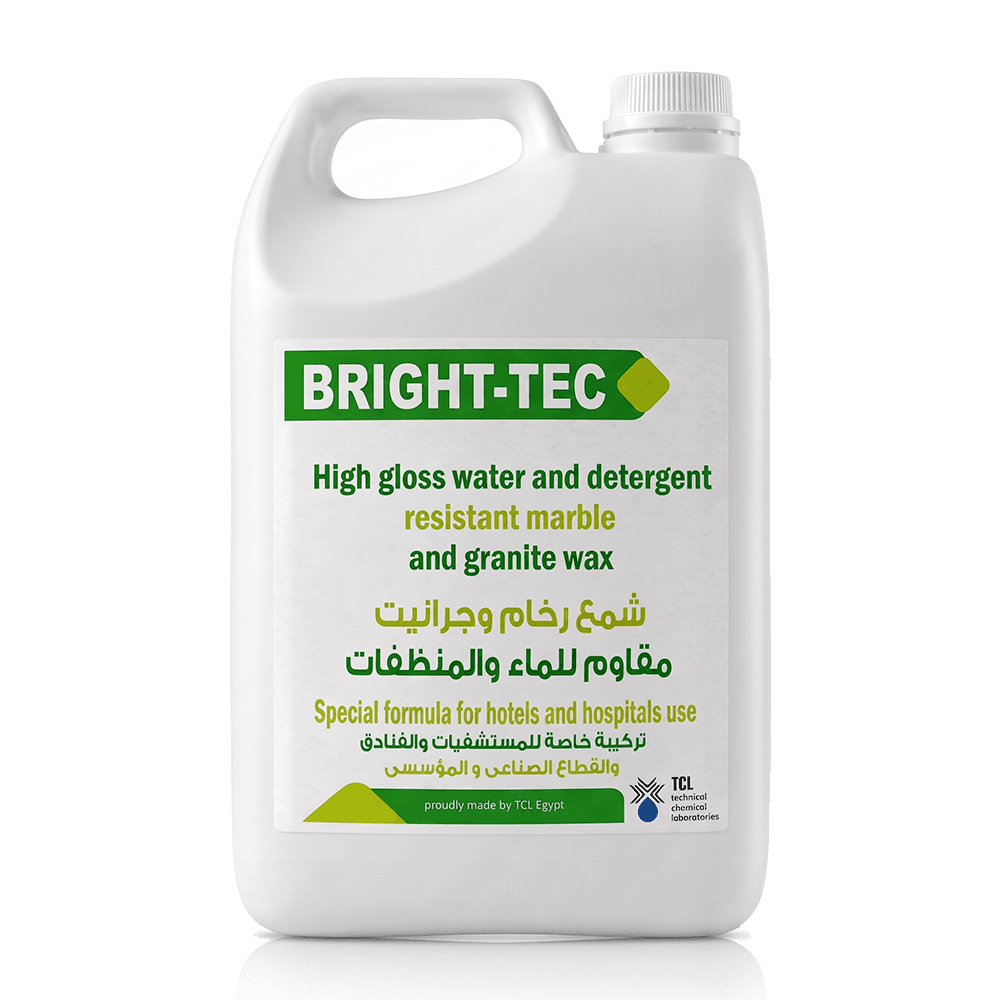 BRIGHT-TEC Water and Detergent Resistant Marble and Granite Wax - 5L