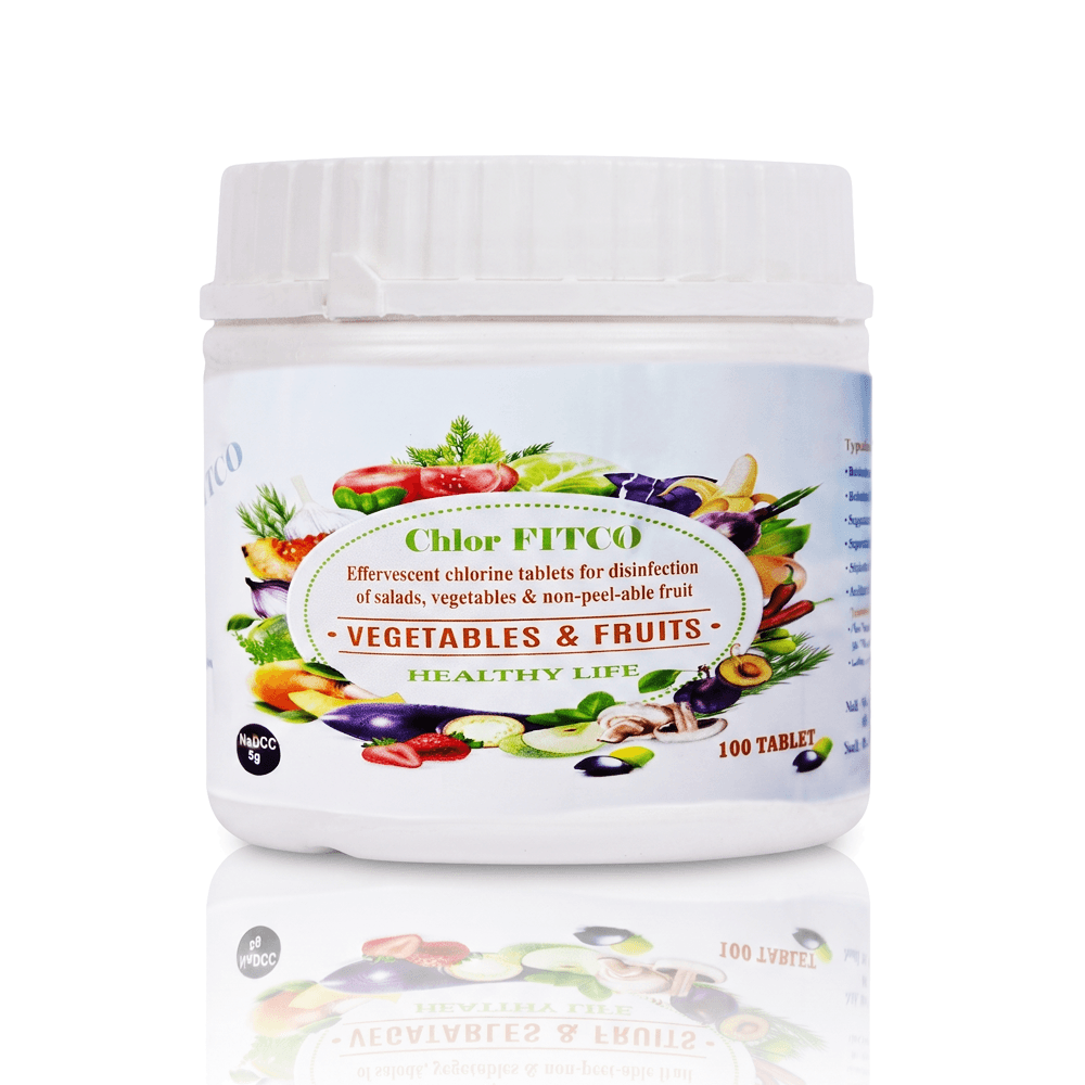 FITCO Chlorine Tablets for Sanitizing Vegetables & Fruits
