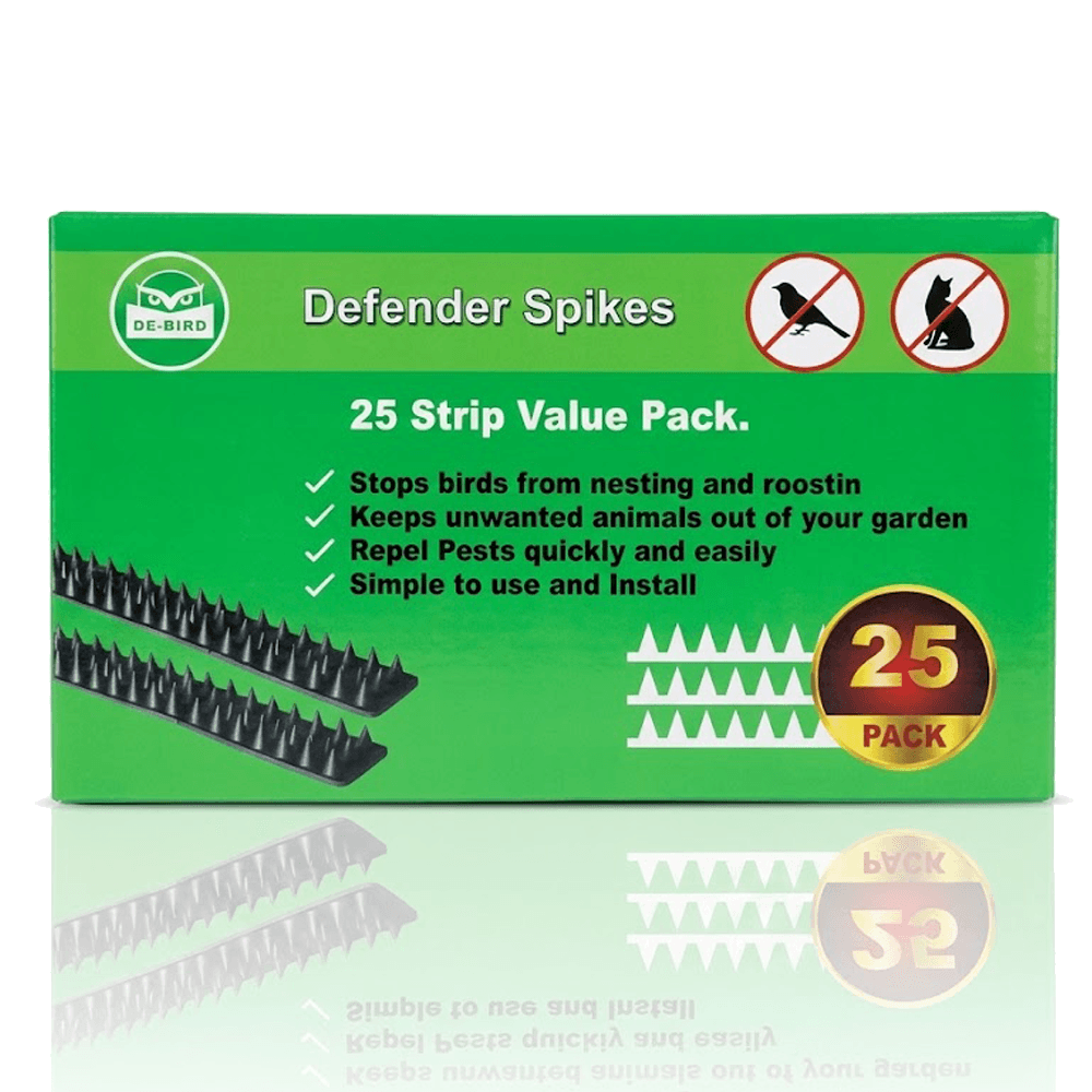 Defender Spikes Bird & Cat Deterrent Spikes (Box of 25 Pieces)