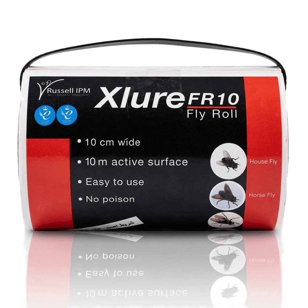 رول شريط لاصق جاذب للحشرات الطائرة Xlure FR10 انجليزي - 10 متر
