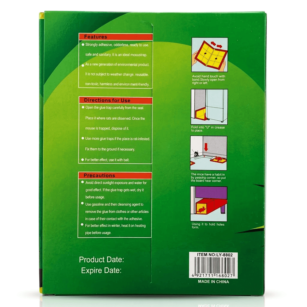 Cheila Large Size Sticky Book Trap for Mice & Rodents