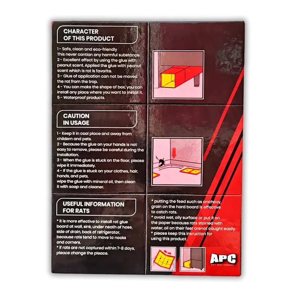 كتاب لاصق للفئران والقوارض Catch Glue Trap حجم كبير