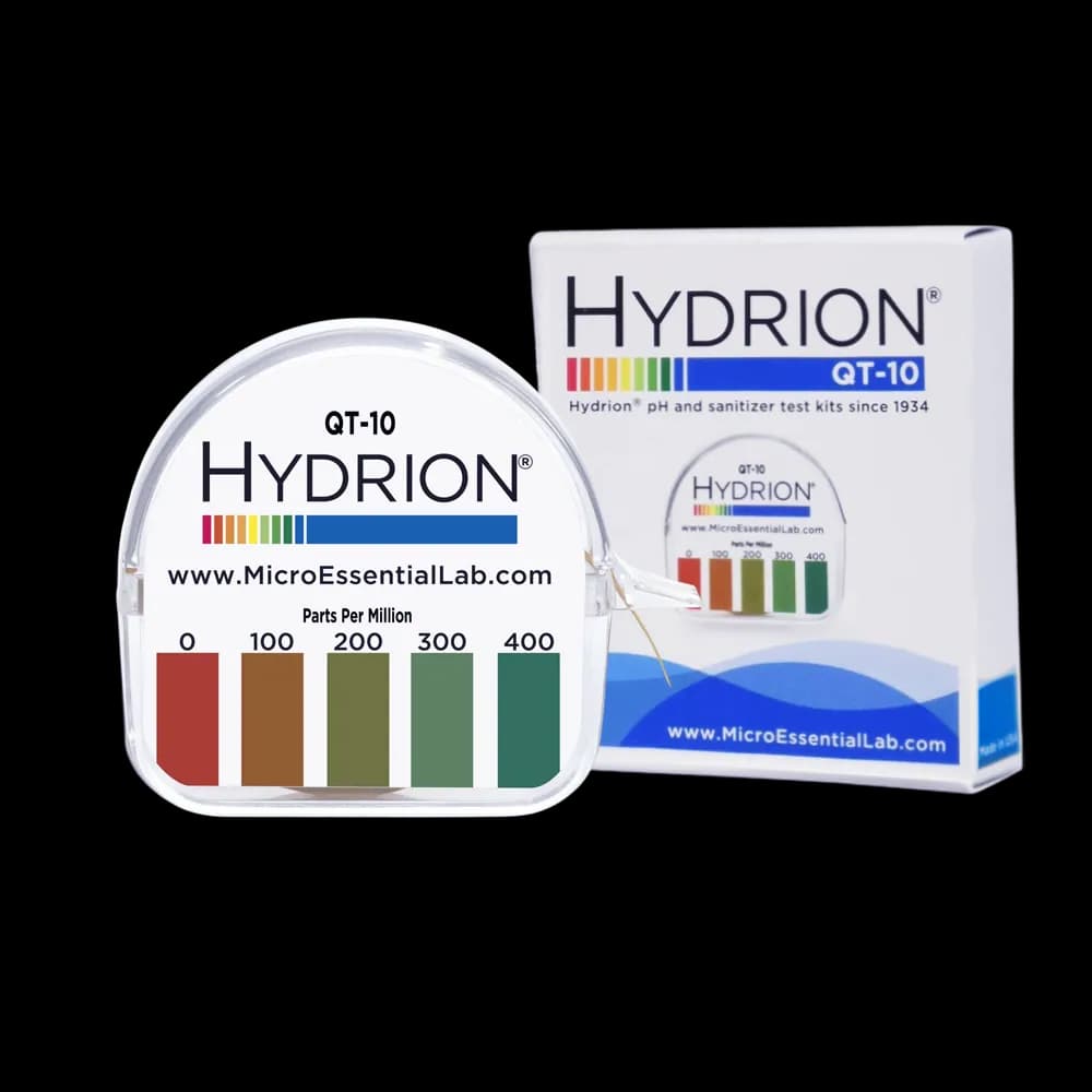 أوراق اختبار QT-10 Hydrion (Micro Essentials)