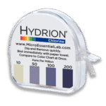 أوراق اختبار الكلور Hydrion (Micro Essentials)
