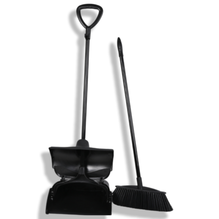 جاروف بالمكنسة يد معدن قوي إسود مستورد