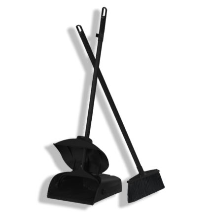 جاروف بالمكنسة يد معدن قوي إسود مستورد