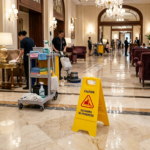 لوحة تحذيرية CLEANING IN PROGRESS