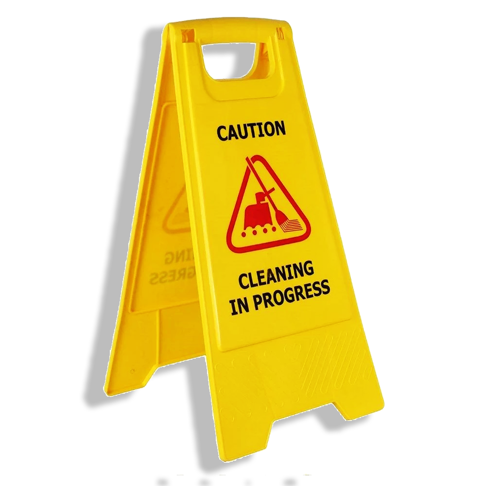 لوحة تحذيرية CLEANING IN PROGRESS لوحة تحذيرية CLEANING IN PROGRESS