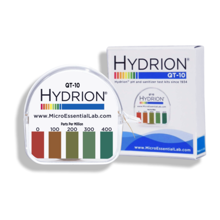 أوراق اختبار QT-10 Hydrion (Micro Essentials)