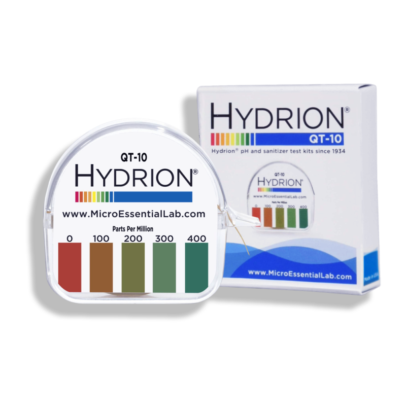 أوراق اختبار QT-10 Hydrion (Micro Essentials)