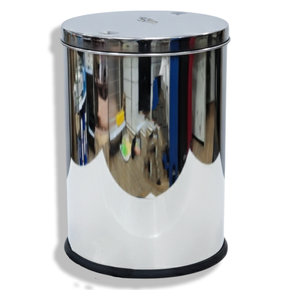 باسكت قمامة ستانلس 20 لتر ( موديل المروحة ) من 3S Metal Industries باسكت قمامة ستانلس 20 لتر ( موديل المروحة ) من 3S Metal Industries