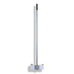جاروف معدني بالكامل - ذراع طويل ( Heavy Duty ) - ذراع معدني 1.2 متر - كف مقاس 25 * 25 سم
