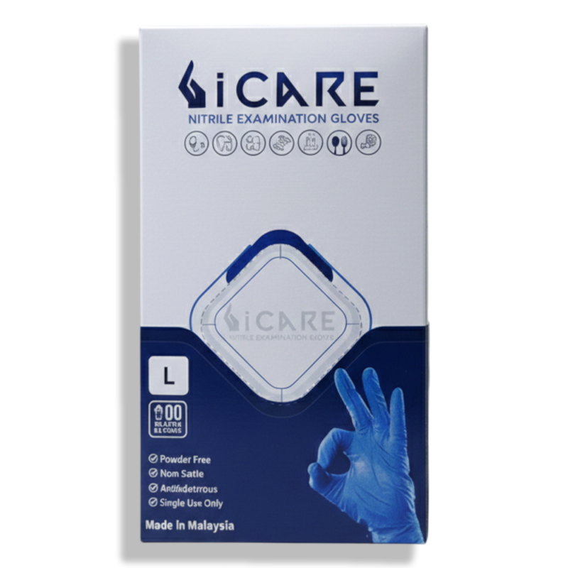 جوانتي ماليزي iCare فري بودر مقاس L ازرق