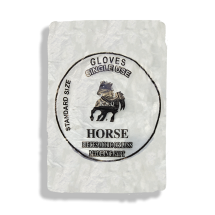 قفازات بلاستيك HORSE للاستخدام مرة واحدة