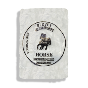 قفازات بلاستيك HORSE للاستخدام مرة واحدة
