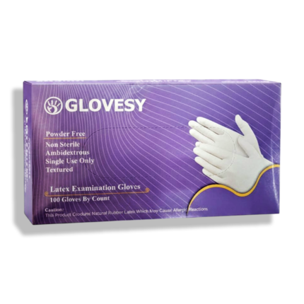 جوانتي تايلاندي GLOVESY فري بودر مقاس L ابيض