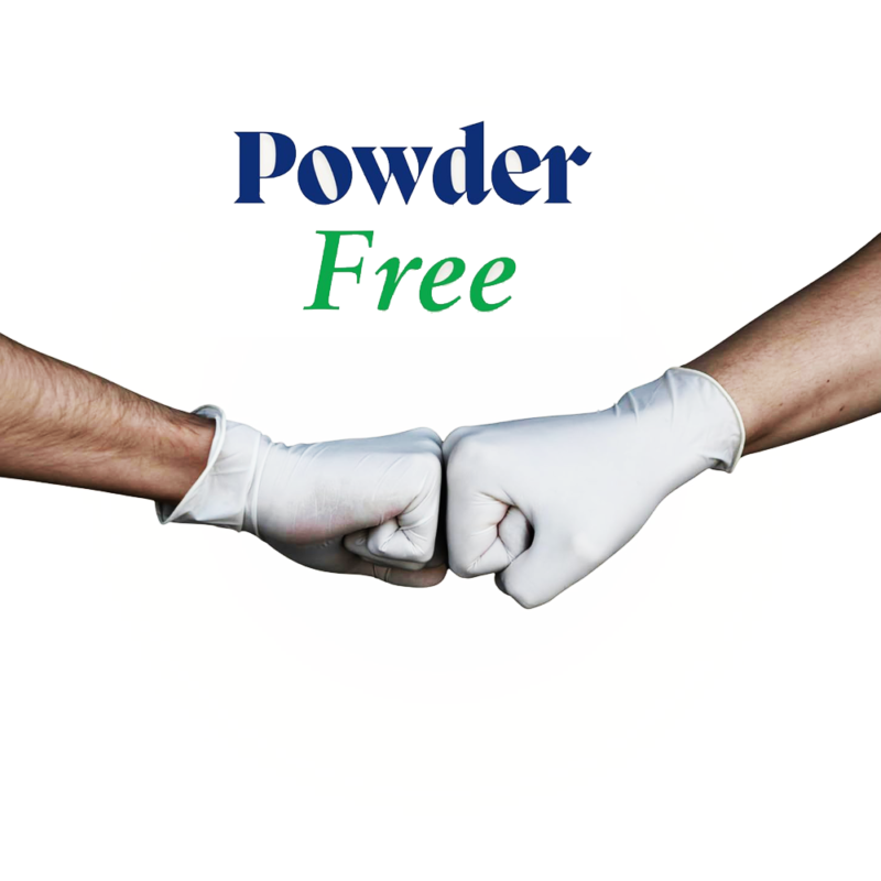 جوانتي تايلاندي GLOVESY فري بودر مقاس L ابيض