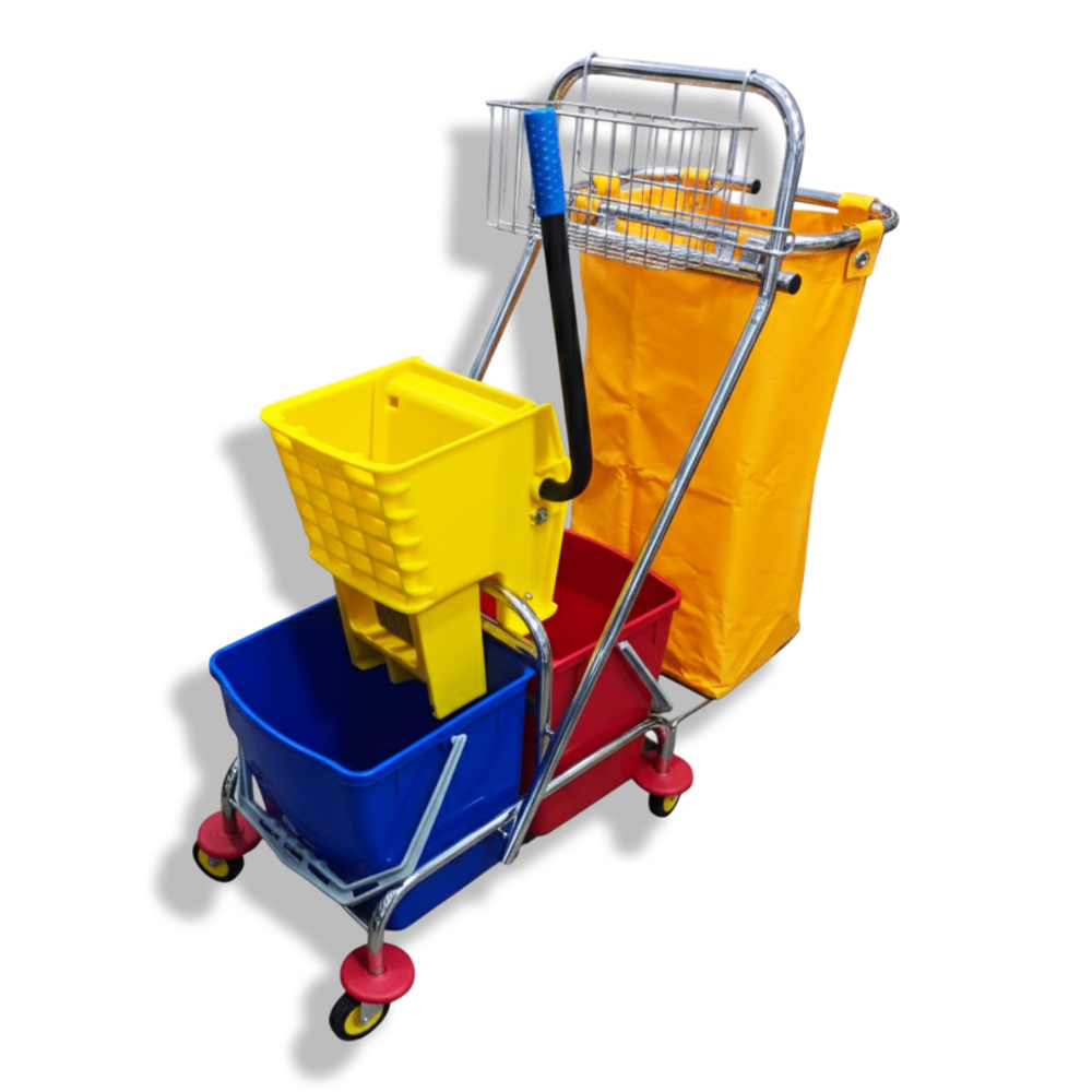 عربة نظافة دابل باكت شاسيه كروم عربة نظافة دابل باكت شاسيه كروم