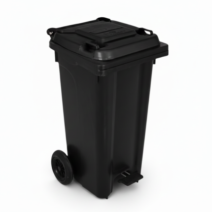 صندوق قمامة سفير 120 لتر بدواسة