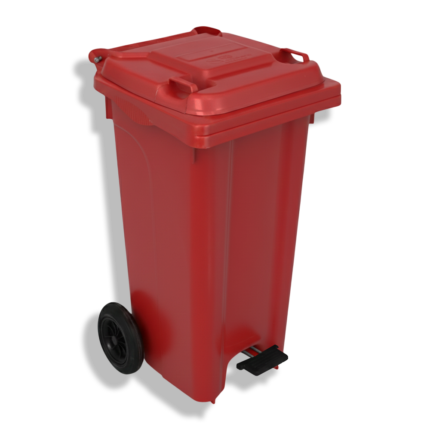 صندوق قمامة سفير 120 لتر بدواسة