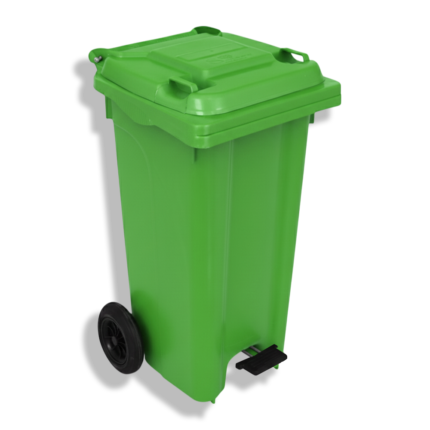 صندوق قمامة سفير 120 لتر بدواسة