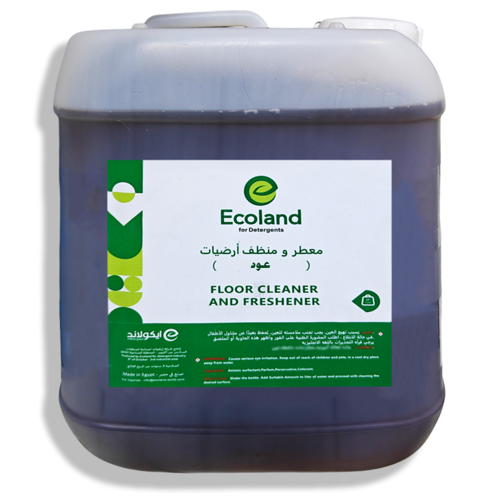 معطر ومنظف للأرضيات ECOLAND برائحة العود حجم 5 لتر معطر ومنظف للأرضيات ECOLAND برائحة العود حجم 5 لتر