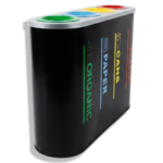 صندوق فصل المخلفات المعدني الرباعي