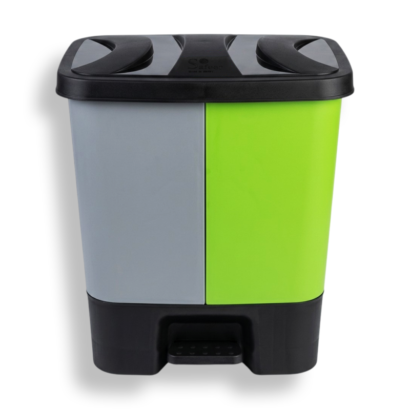 باسكت فصل نفايات Safeer Twin 20 بدواسة – 20 لتر