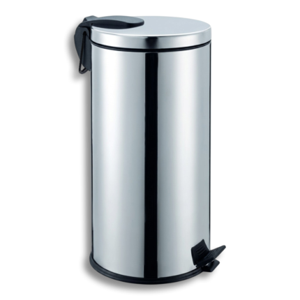 سلة مهملات ستانلس ستيل فاخرة 45 لتر بدواسة - متانة تدوم وتصميم يلمع