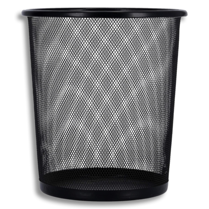 سلة مهملات شبك معدنية فاخرة - تصميم عصري وعملي لمكتبك ومنزلك