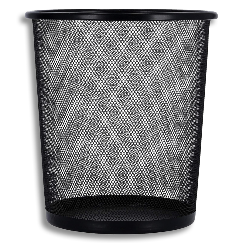 سلة مهملات شبك معدنية فاخرة - تصميم عصري وعملي لمكتبك ومنزلك