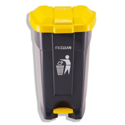 صندوق قمامة MCCLEAN بلاستك بدواسة 120 لتر