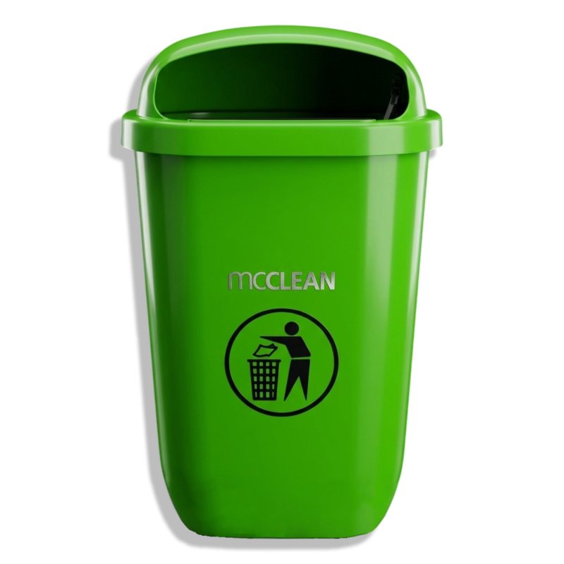 صندوق قمامة للأعمدة MCCLEN ـ 50 لتر أخضر