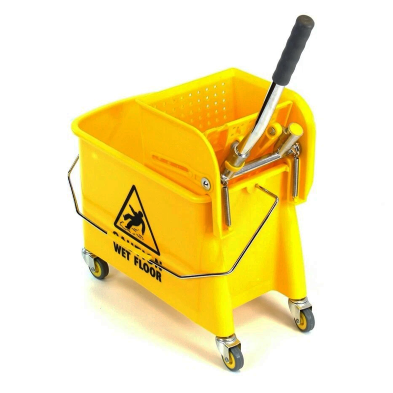 عربة نظافة سنجل باكت الأصلية - سعة 20 لتر ( متعدد الألوان )