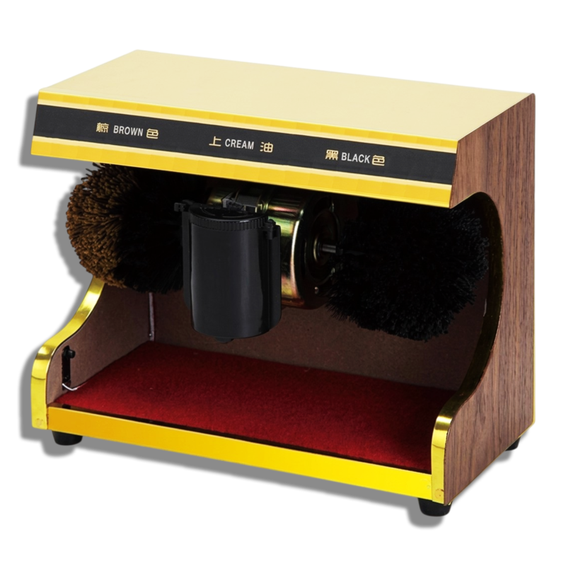 ماكينة تلميع الأحذية الأوتوماتيكية الفاخرة (Home & Office Edition) - تعمل بالكهرباء